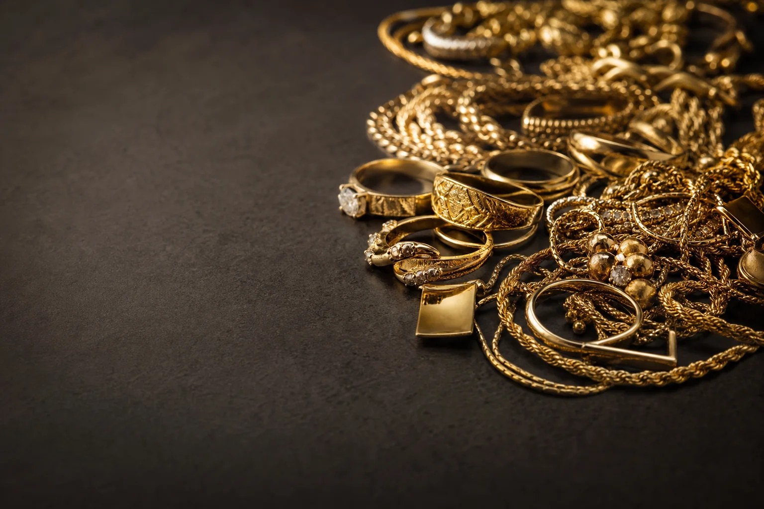 Gold rings and jewelry we purchase